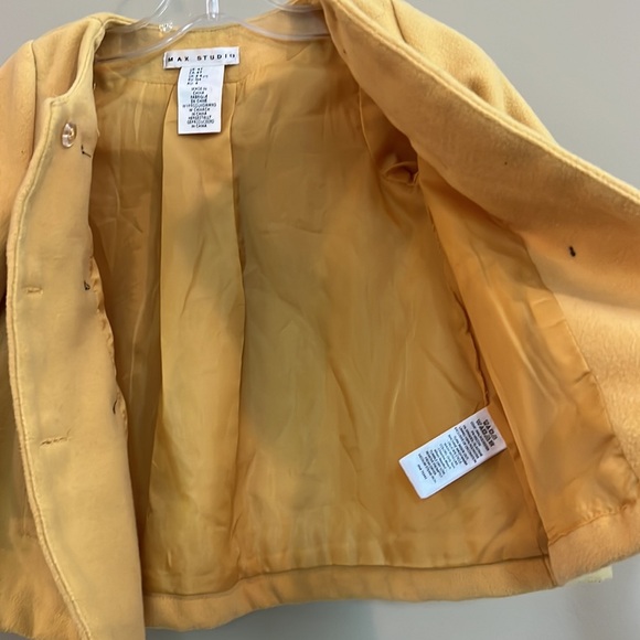 Max Studio Lined Swing Style Coat with Bow Details - Picture 5 of 9